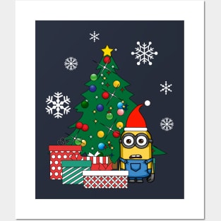 Minion Gifts Under The Christmas Tree Posters and Art